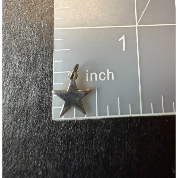 Vintage James Avery Small 5 Point Star Charm Pendant Sterling Silver Uncut Loop - Picture 4 of 4